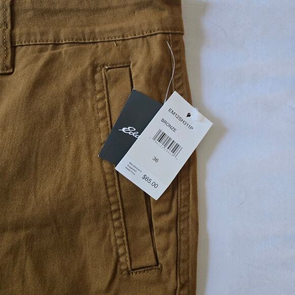 NWT Eddie Bauer Hiking Cargo Shorts - Men's 36 - Burlwood Brown 9.5" Inseam - Picture 3 of 6